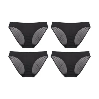 FREELASS Underpants Women's 4 Pack Black