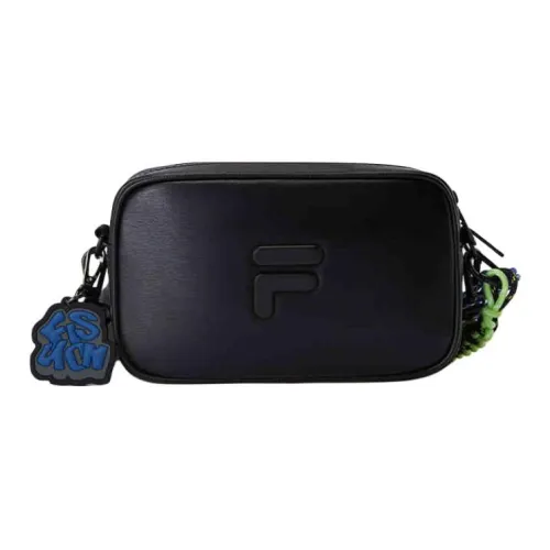 FILA FUSION FILA FUSION CLASSICS Artificial Leather Camera Bags Shoulder Bags Mini Unisex Black