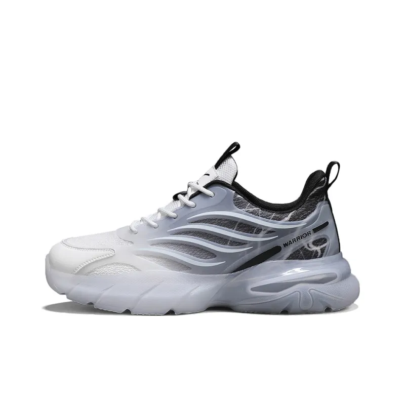 Warrior Cushioned Height Increase Wear Resistant Breathable Low Top Chunky Sneakers Men's-0