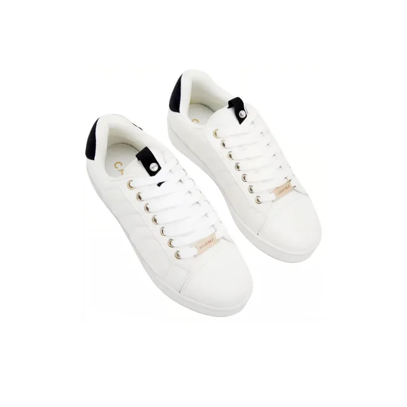 Kurt Geiger London Joyful Quilt Low-Top Skateboard Shoes Women's White-2