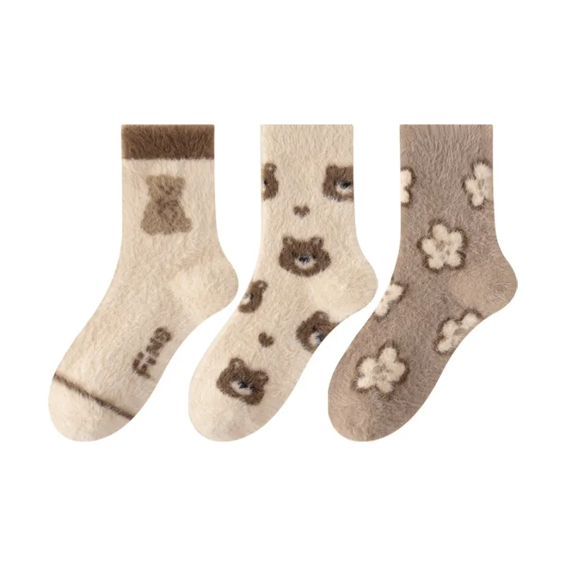 MIIOW Trend Party Series Mid Calf Socks Women's 3 Pack-7