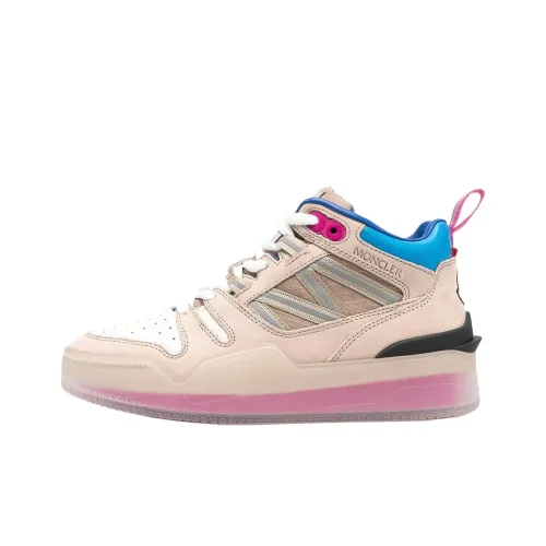 Moncler Pivot High Top Skateboard Shoes Women's Pink