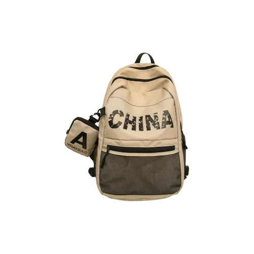 GOBLIN SHARKS 1759 Nylon Fabric Backpack Regular Unisex White