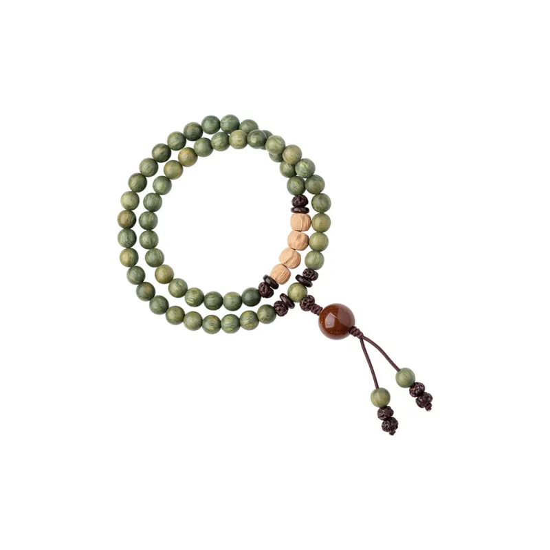 Zheng Baifu Green Sandalwood Bracelets Unisex-0