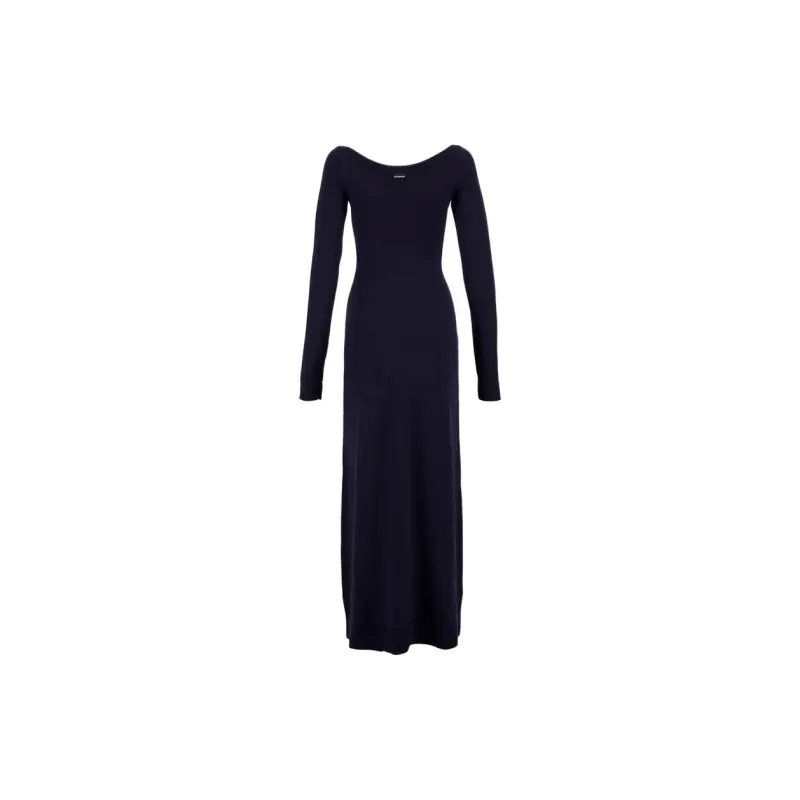 Balenciaga Off Shoulder V Neck Dress-1