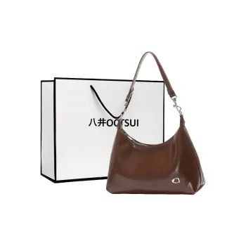 OCTSUI PVC Tote One Shoulder Crossbody Portable Shoulder Bag Regular Women's Coffee/Camel/Black