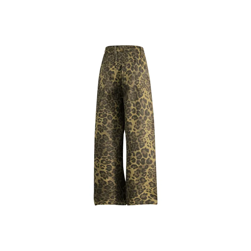 Mackyo Jeans Unisex Leopard Print-1