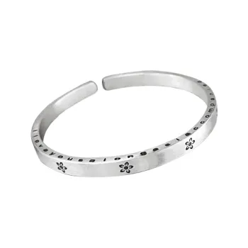 CUTE DAME S999 Sterling Silver Bracelets Women's Silver