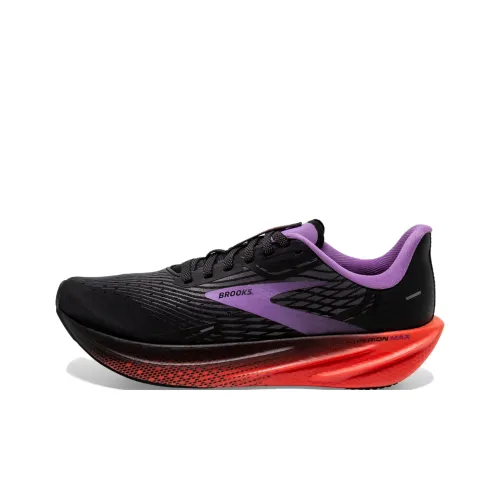 Brooks Hyperion Ma Anti-Slip Wear-Resistant Low-Top Casual Running Shoes Women's Black Purple