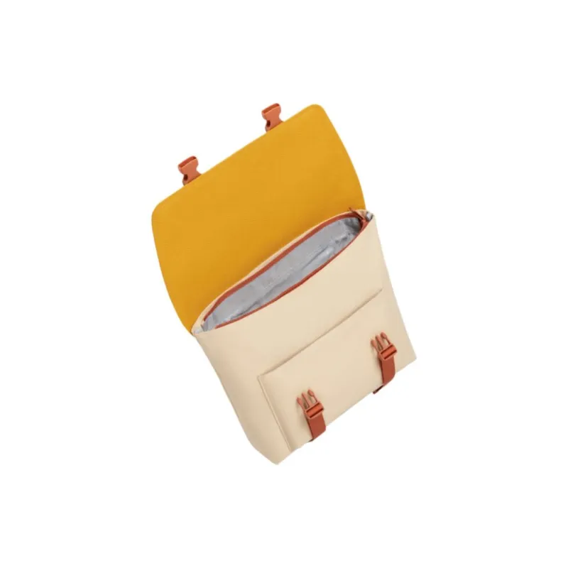 MAH Polyester Satchel Bag Backpack Regular Unisex Beige & Yellow-4