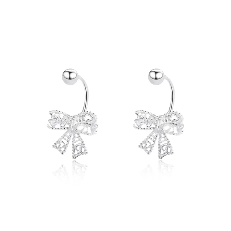 YOASOBI 925 Silver Needles Stud Earrings Women's-0