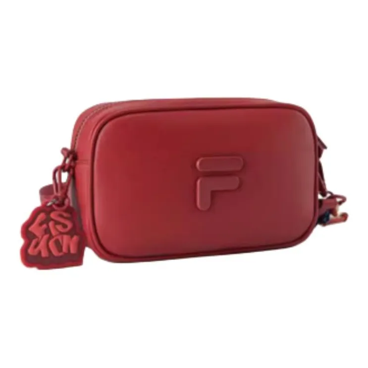 FILA FUSION FILA FUSION CLASSICS Artificial Leather Camera Bags Shoulder Bags Mini Unisex Deep Rouge-1