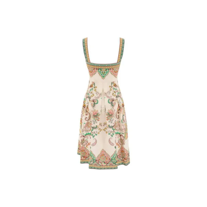 ETRO Pleated Printed Midi Dress-1