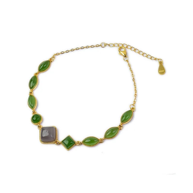 Tokai Family Hetian Jade Bracelets White Jade Women's-8