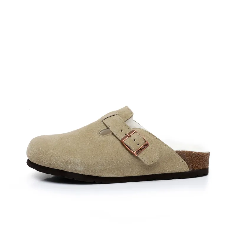 EBLIS HUNGI Cork Sole Slip-Resistant Abrasion-Resistant Wrap-toe Slippers Unisex-21