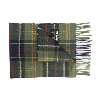 BARBOUR Wool Cashmere Knit Scarves Men's Green