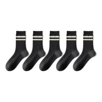 YINSHILIANGPIN Mid Calf Socks Men's 5 Pack