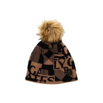 PEARLY GATES Logo intarsia Pompom Beanie