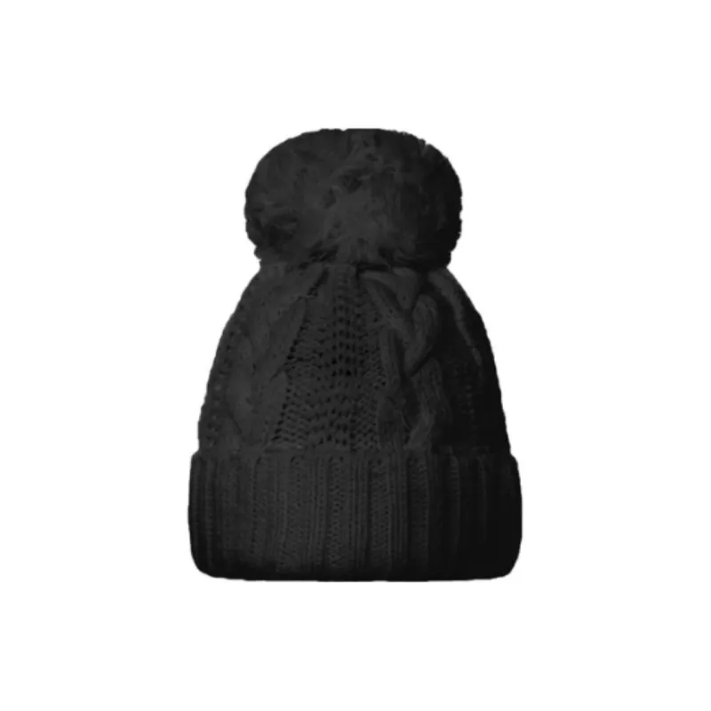 INVICTA Wool Polyacrylic Acid Polyester Beanies Unisex Black-1