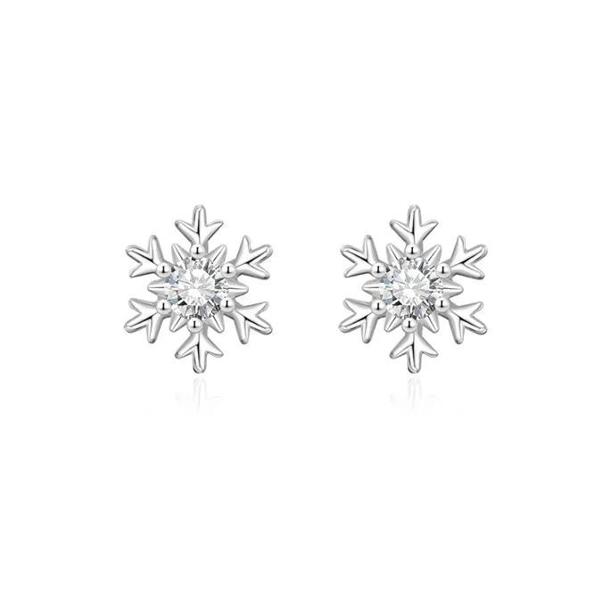 KING TAI SANG 999 Fine Silver Stud Earrings Women's-0
