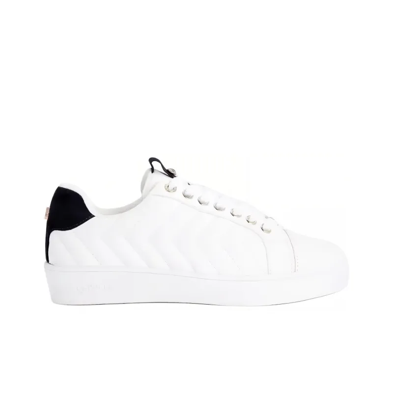 Kurt Geiger London Joyful Quilt Low-Top Skateboard Shoes Women's White-1