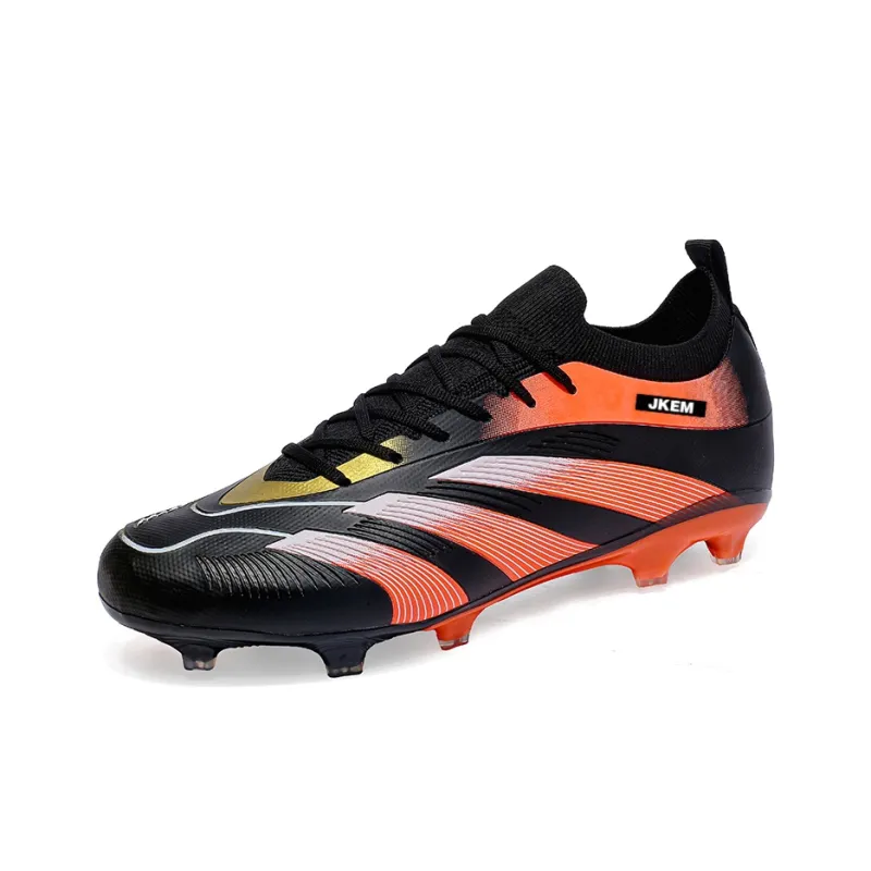 JKEM FG Rubber Long Studs Artificial Ground Wear-Resistant Coverage Impact-Resistant Soccer Shoes Unisex-1