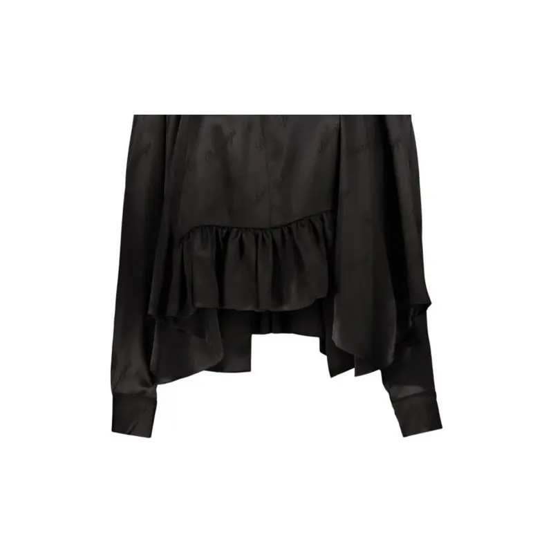 Balenciaga Logo Jacquard Blouse-4