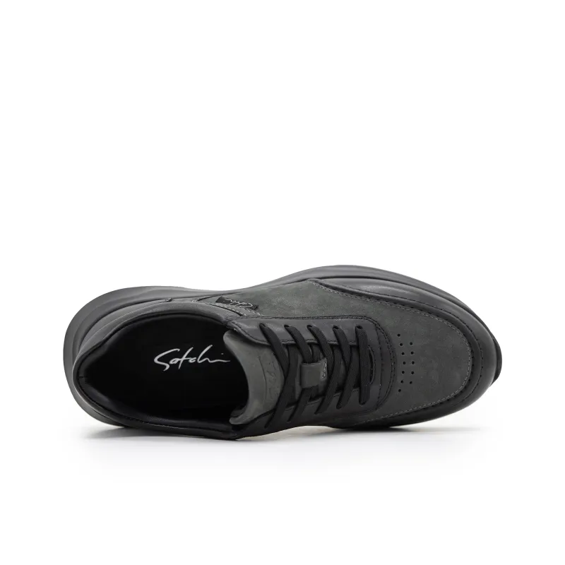 Satchi Wear Resistant Low Top Casual Shoes Men's Black-3