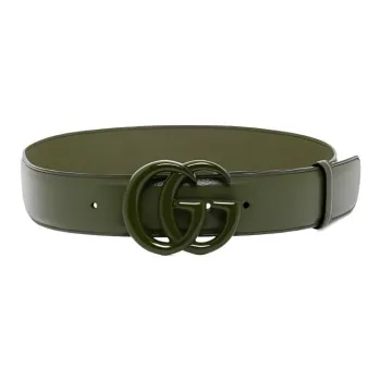 GUCCI - Leather Belts Women's Green -