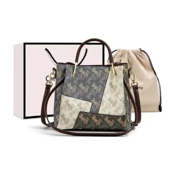 CentarlKatty Polyurethane Synthetic Leather Handbag Regular Women's Multicolor Carriage