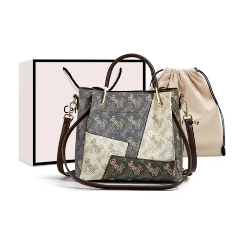 CentarlKatty Polyurethane Synthetic Leather Handbag Regular Women's Multicolor Carriage