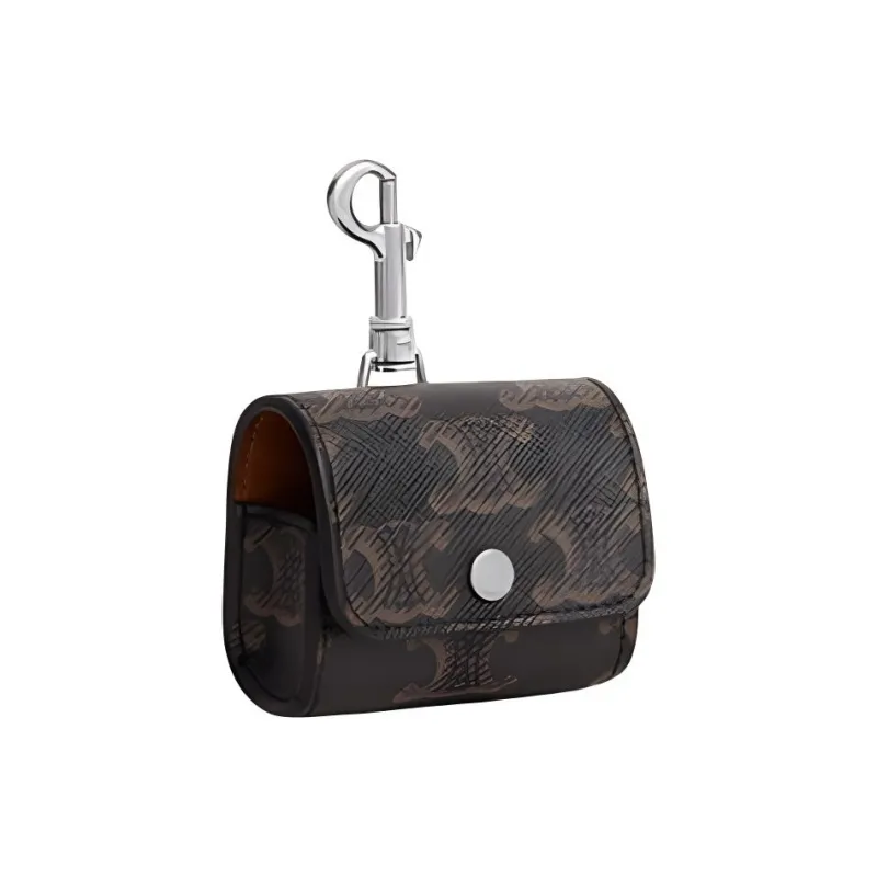 CELINE Triomphe Canvas With Calfskin Wallet Men's Black-1