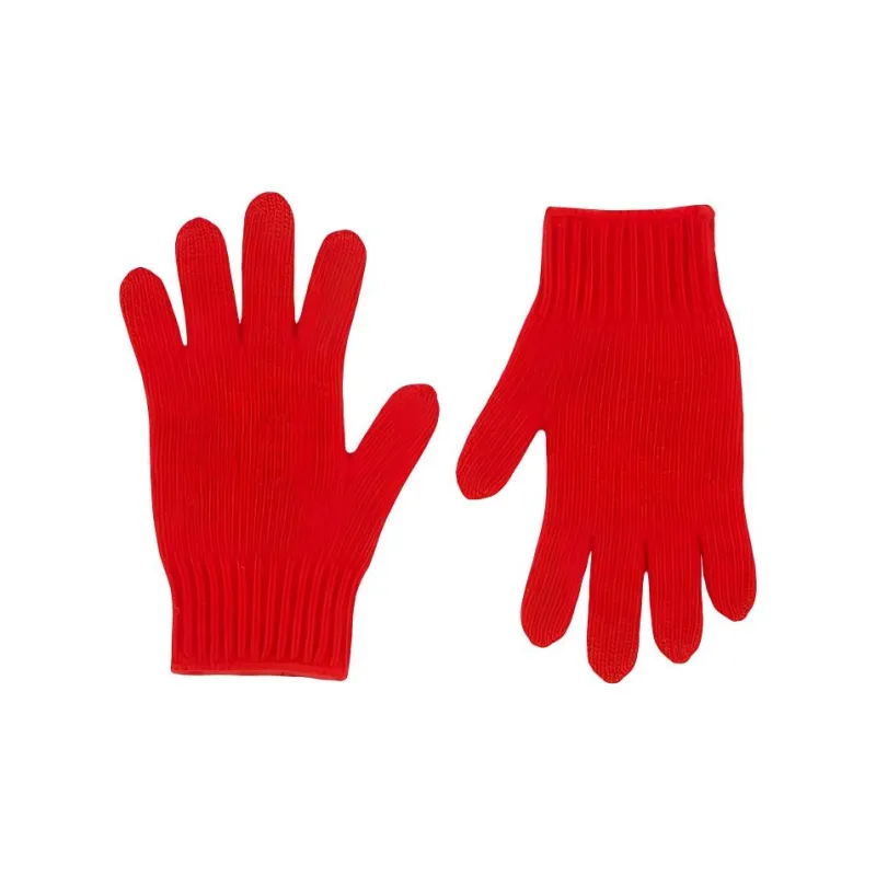 GUCCI Wool Knit Gloves Kids' Red-0