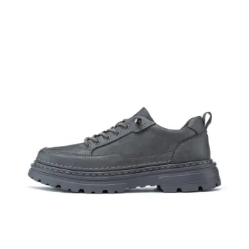 AOKANG Work Boots Men Low Top Gray