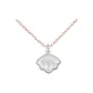 Radiant Mother-of-Pearl Necklace[Cross Chain]Silver