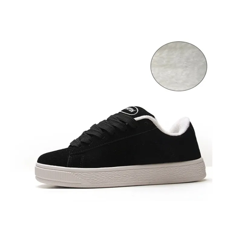 FULLXUAN Abrasion Resistant Low Top Skateboard Shoes Women's Black Box Included-11