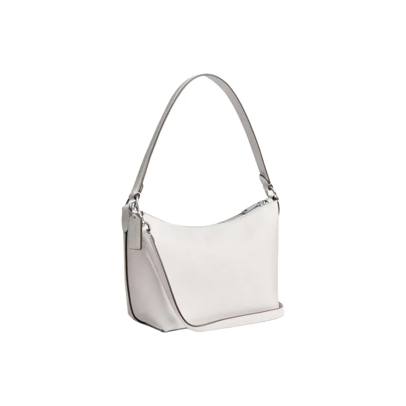 COACH Grain Leather Crossbody Bag, Shoulder Bag Trumpets Women's Chalk-1
