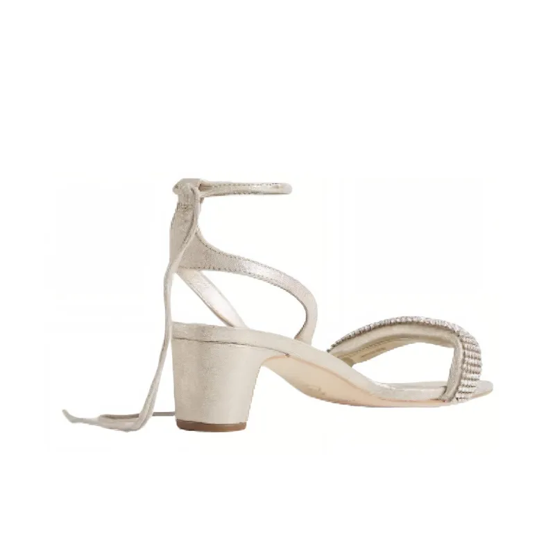 Loeffler Randall Strap Sandals Women's Silver-3