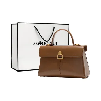 OCTSUI PVC Handbag Medium Size Women's Caramel/Coffee/Black Red