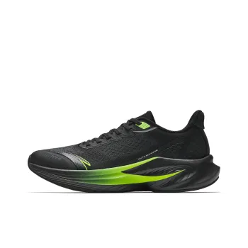 Anta Cushioned Anti Slip And Wear Resistant Lightweight Low Top Casual Running Shoes Men's Black Green
