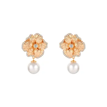 ERYU Alloy Earrings Women's Gold