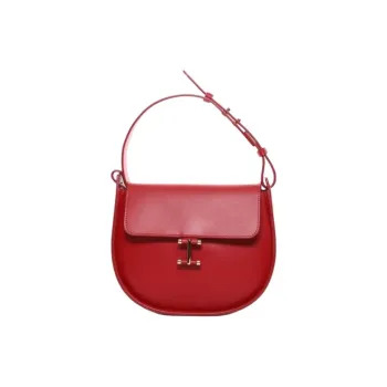 INES DE LA FRESSANGE Calfskin One Shoulder Handbag Women's Red