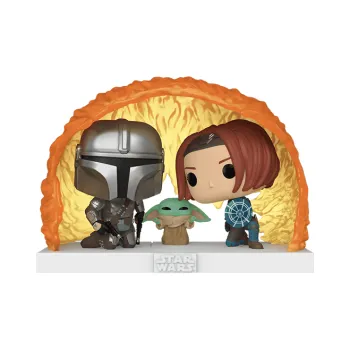 Funko Boba Fett Star Wars Characters The Mandalorian Force Barrier Chibi Figures