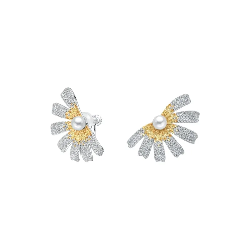 BABYBEI 925 Silver Pearls Clip On Earrings Women's-3