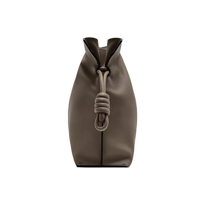LOEWE Calfskin One Shoulder Crossbody Clutch Medium Size Women's Chocolate-2