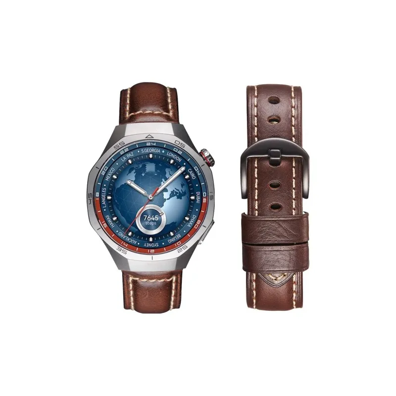 IBOANN Watch Band Huawei Compatibility Cowhide Leather Material-9