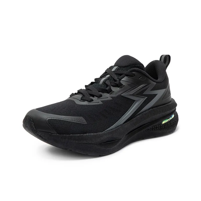 361° Float Cushioning Anti Slip And Wear Resistant Low Top Casual Running Shoes Men's Black-1