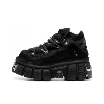 Vetements High-Top Skateboard Shoes Men's Black