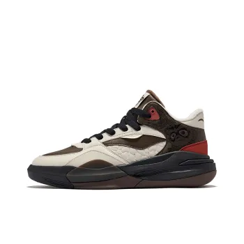 Erke Battery Panda 3V2 Warm Anti Slip And Wear Resistant Low Top Skateboard Shoes Men's Dark Sandalwood With Stone Gray