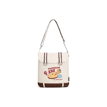 VANWALK PIZZA Series Cotton One Shoulder Crossbody Messenger Bag Shoulder Bag Regular Women's Multicolor